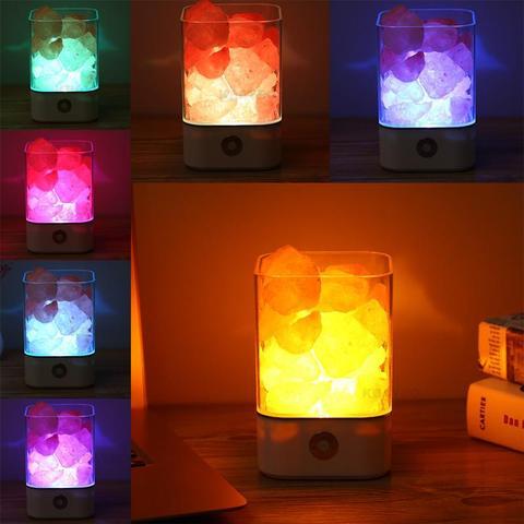 USB Himalayan Salt LED Lamp